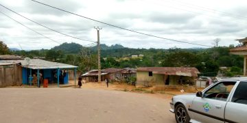 Une vue du quartier Bakélé à Koula-moutou.